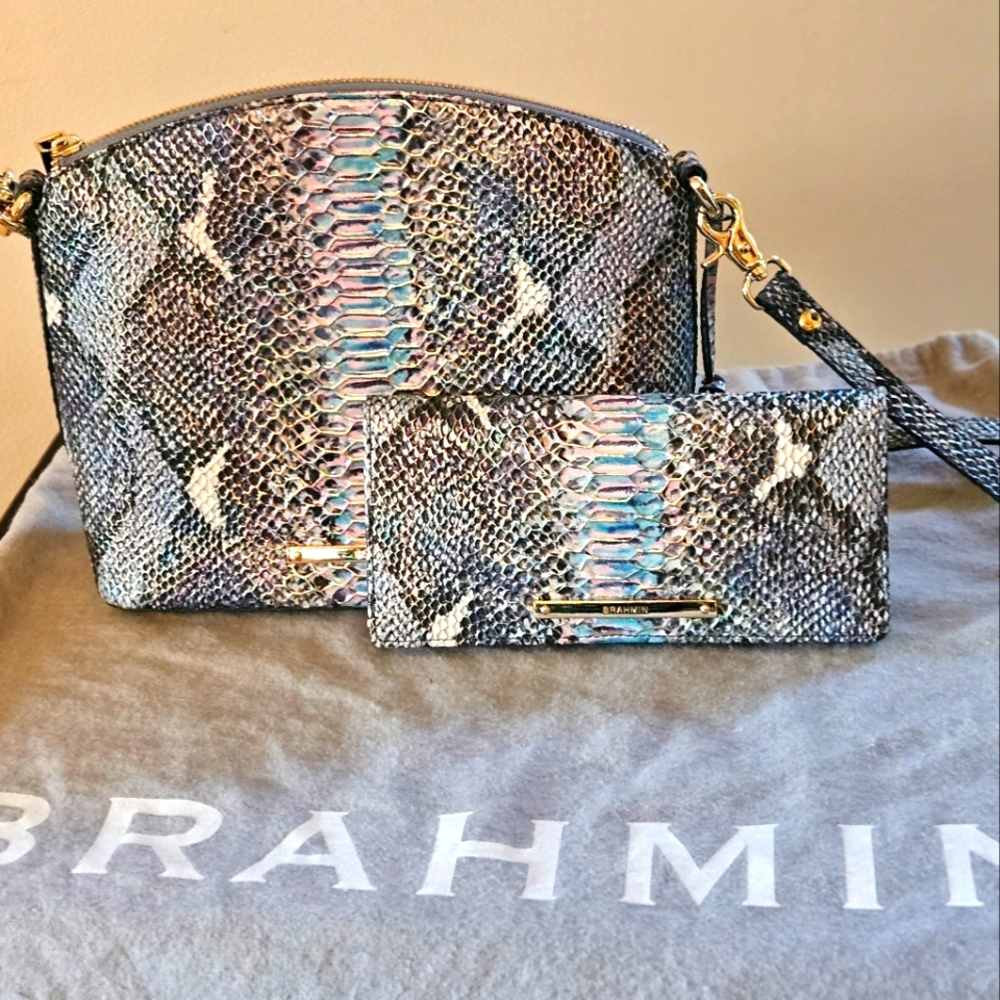 🌹Brahmin Marine Seville Duxbury with bonus matching wallet